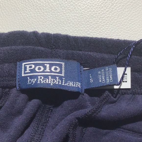Ralph Lauren Polo mens chenille shorts, navy blue, Large. - Picture 7 of 7